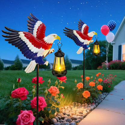 Solar Lights Outdoor 32.28in Garden Butterfly Stakes with Solar Lights