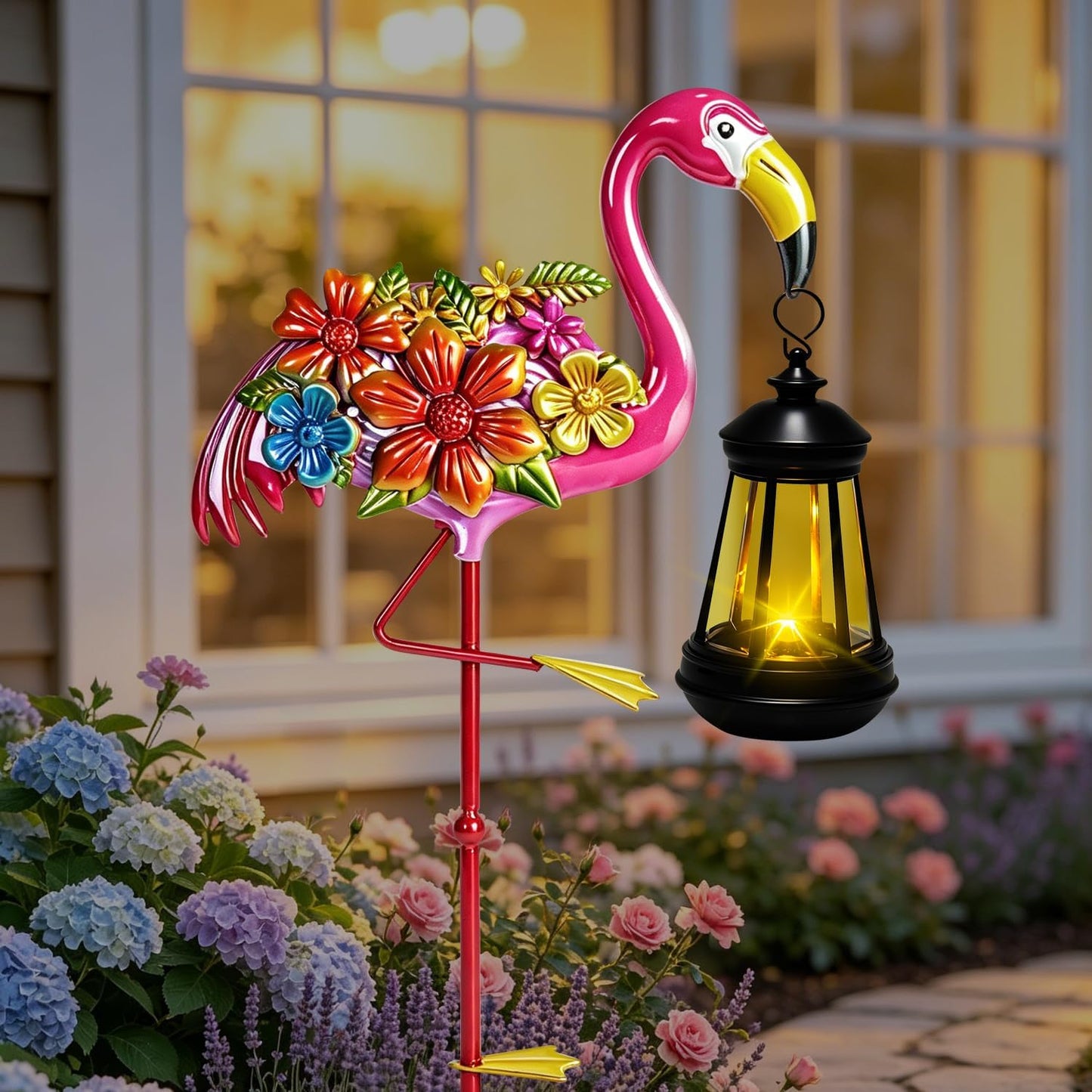 Solar Lights Outdoor 32.28in Garden Butterfly Stakes with Solar Lights