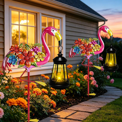 Solar Lights Outdoor 32.28in Garden Butterfly Stakes with Solar Lights