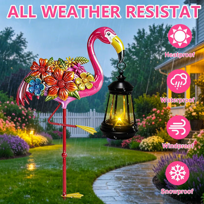 Solar Lights Outdoor 32.28in Garden Butterfly Stakes with Solar Lights