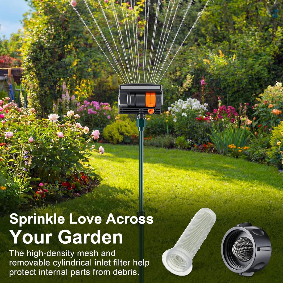 Oscillating Sprinkler with Aluminum Riser(Spike)