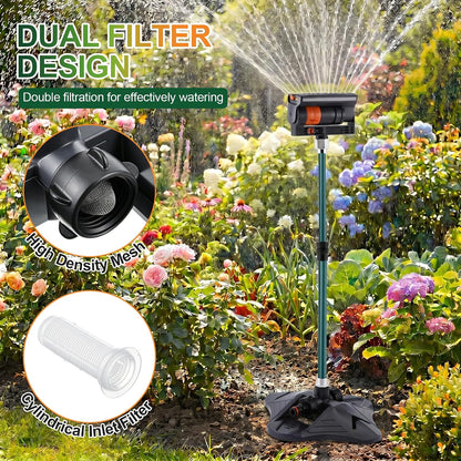 Oscillating Sprinkler with Aluminum Riser(Spike)
