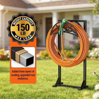 Garden Hose Reel, Heavy Duty Water Hose Holder for Outside