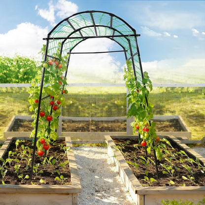 7 ft Garden Arch Tunnel Trellis for Climbing Plants Outdoor