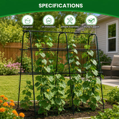 7 ft Garden Arch Tunnel Trellis for Climbing Plants Outdoor