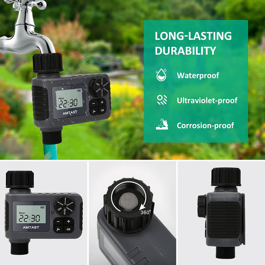 Sprinkler Timer Programmable Garden Hose Faucet Timer for Yard