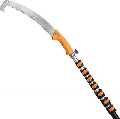5-30 ft Telescopic Manual Pole Saw for Tree Trimming & Pruning
