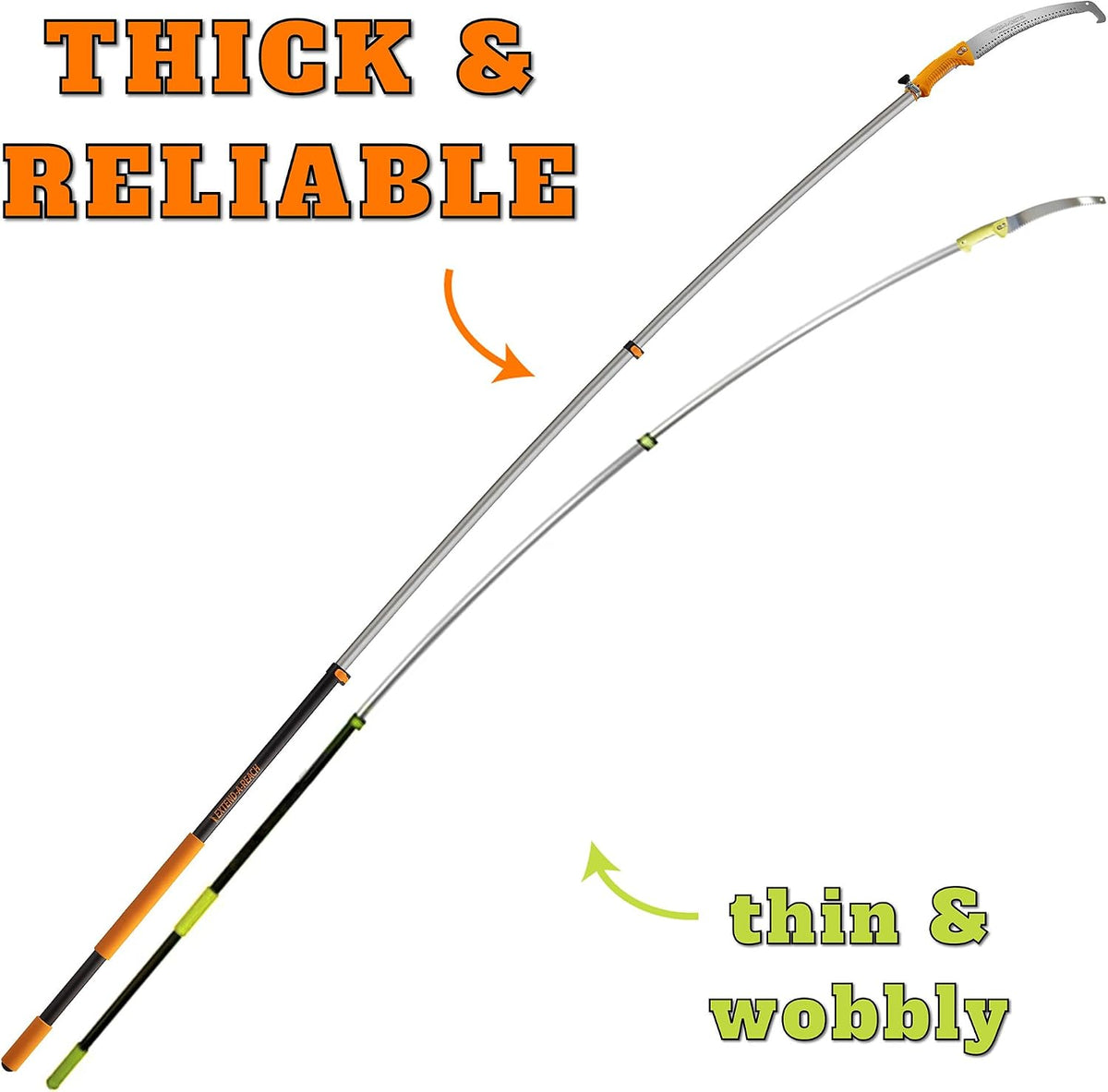 5-30 ft Telescopic Manual Pole Saw for Tree Trimming & Pruning
