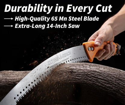 5-30 ft Telescopic Manual Pole Saw for Tree Trimming & Pruning