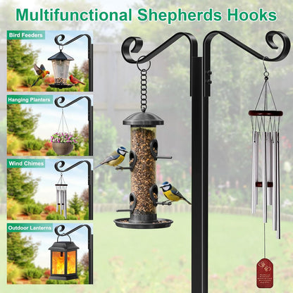 Garden Hose Holder, Heavy Duty Stand for 160FT Hose with 4 Spikes