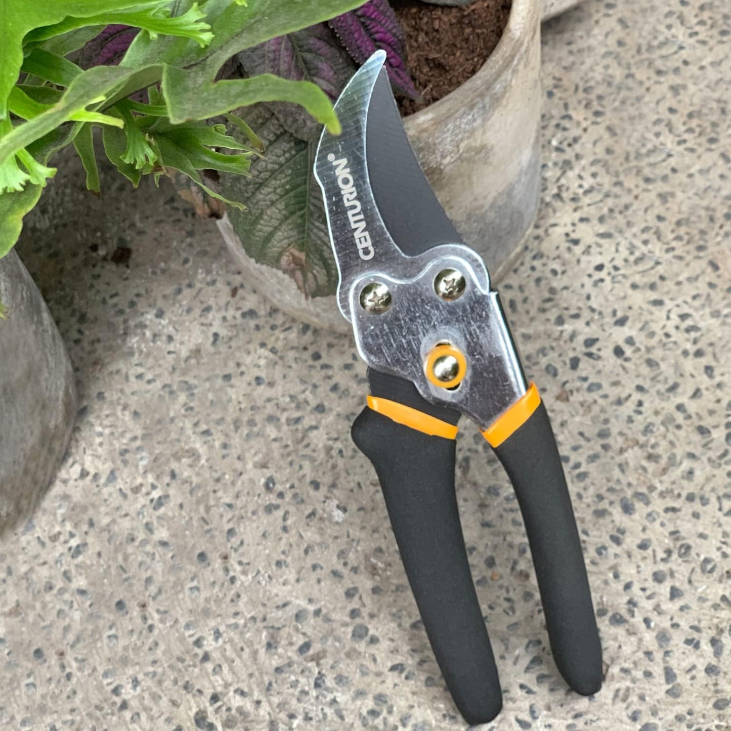 1299 8" Steel Bypass Pruning Shears, Garden Shears, Hand Pruners, Tree Trimmers, 2-tone Dura Grip with Non-Stick Rust-Resistant Coating Blade
