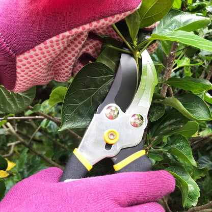 1299 8" Steel Bypass Pruning Shears, Garden Shears, Hand Pruners, Tree Trimmers, 2-tone Dura Grip with Non-Stick Rust-Resistant Coating Blade