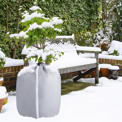 2 Pack Plant Winter Protection Pot, Anti-Frost Flower Pot Protective Bag