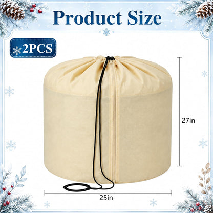 2 Pack Plant Winter Protection Pot, Anti-Frost Flower Pot Protective Bag