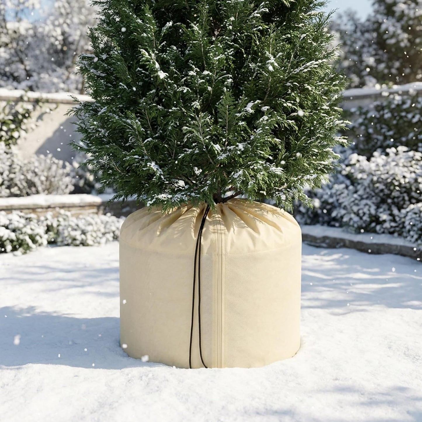 2 Pack Plant Winter Protection Pot, Anti-Frost Flower Pot Protective Bag