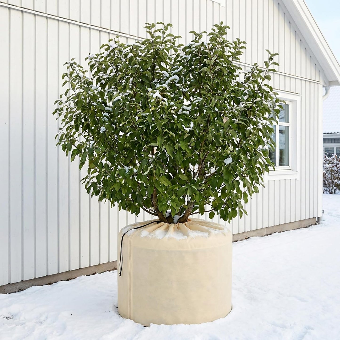 2 Pack Plant Winter Protection Pot, Anti-Frost Flower Pot Protective Bag
