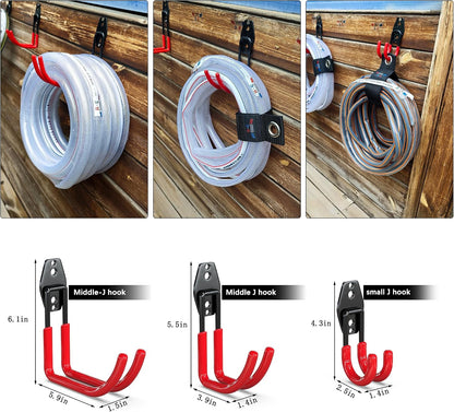 Garden Hose Holder Wall Mount,4 Pack Solid Steel 3.9 Inch Hose Hanger