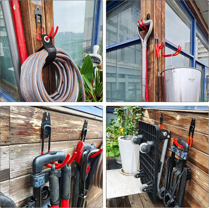 Garden Hose Holder Wall Mount,4 Pack Solid Steel 3.9 Inch Hose Hanger