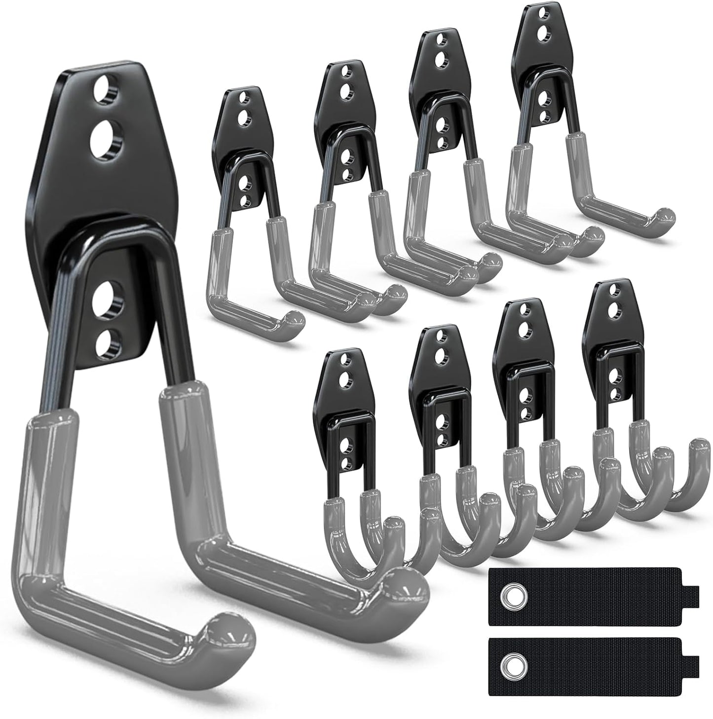 Garden Hose Holder Wall Mount,4 Pack Solid Steel 3.9 Inch Hose Hanger