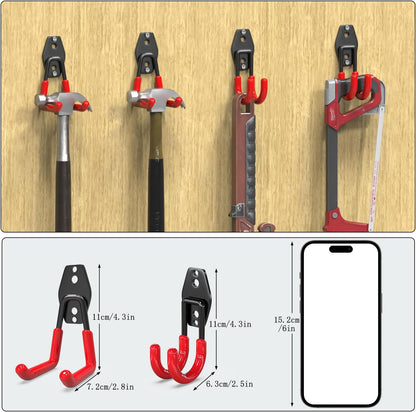 Garden Hose Holder Wall Mount,4 Pack Solid Steel 3.9 Inch Hose Hanger