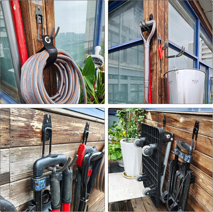 Garden Hose Holder Wall Mount,4 Pack Solid Steel 3.9 Inch Hose Hanger