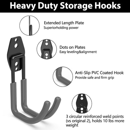 Garden Hose Holder Wall Mount,4 Pack Solid Steel 3.9 Inch Hose Hanger