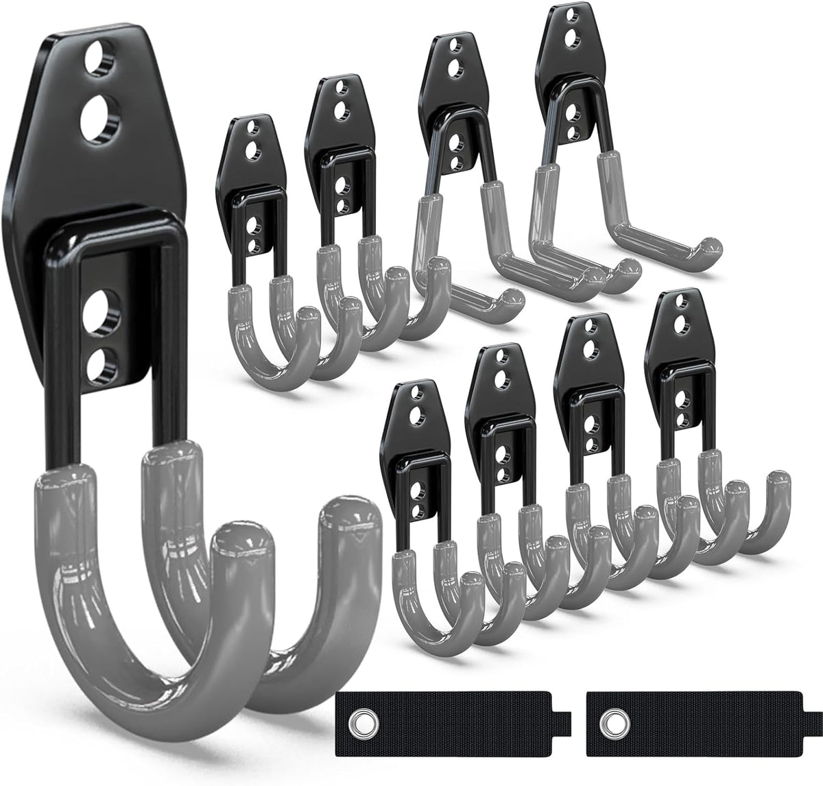 Garden Hose Holder Wall Mount,4 Pack Solid Steel 3.9 Inch Hose Hanger