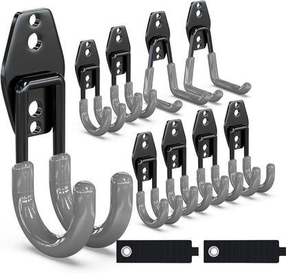 Garden Hose Holder Wall Mount,4 Pack Solid Steel 3.9 Inch Hose Hanger
