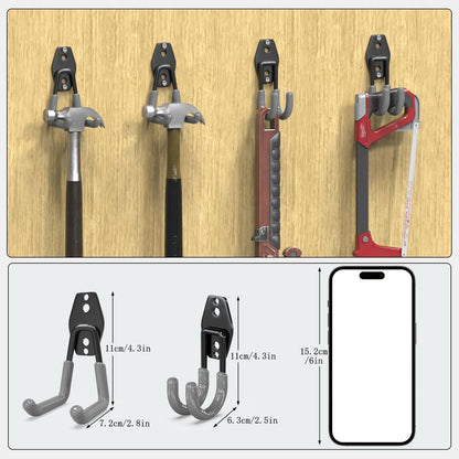Garden Hose Holder Wall Mount,4 Pack Solid Steel 3.9 Inch Hose Hanger