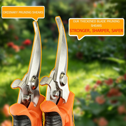 4-Pack Multifunctional Garden Scissors Set- Stainless Steel Pruning &Floral Shears with One-Piece Handle Blades for Tree Pruning, Flower Trimming, and Fruit Picking Tasks at Home&Garden Tool.