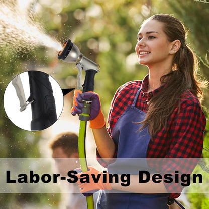 Garden Hose Nozzles Heavy Duty 9 Adjustable Patterns Hose Sprayer Nozzle