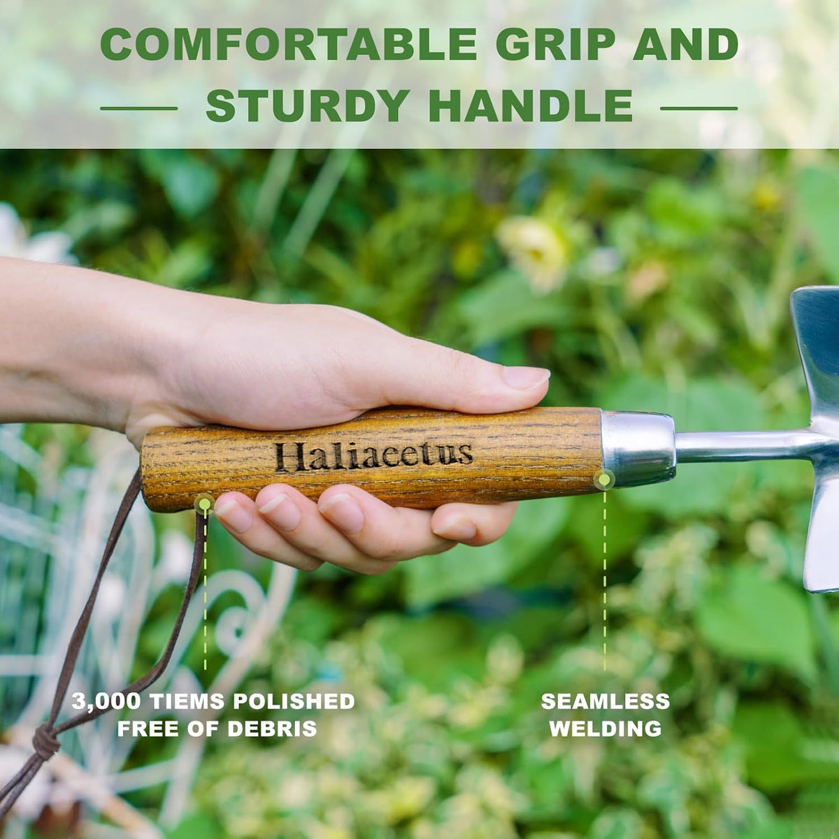 Garden Trowel Hand Tool, Bend Proof Stainless Steel Hand Trowel
