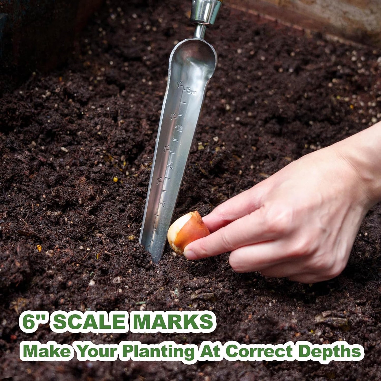 Garden Trowel Hand Tool, Bend Proof Stainless Steel Hand Trowel