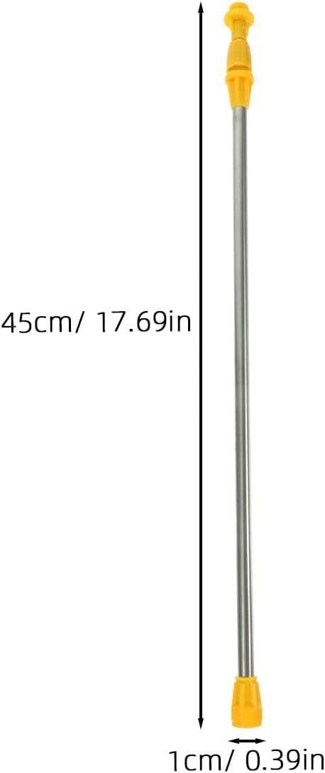 Sprayer Rod Stainless Steel Garden Sprayer Wand Extension 17.71 inch Replacement Rods for Plant Watering Agricultural Spraying Fertilization 6 pack
