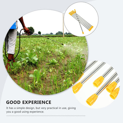 Sprayer Rod Stainless Steel Garden Sprayer Wand Extension 17.71 inch Replacement Rods for Plant Watering Agricultural Spraying Fertilization 6 pack