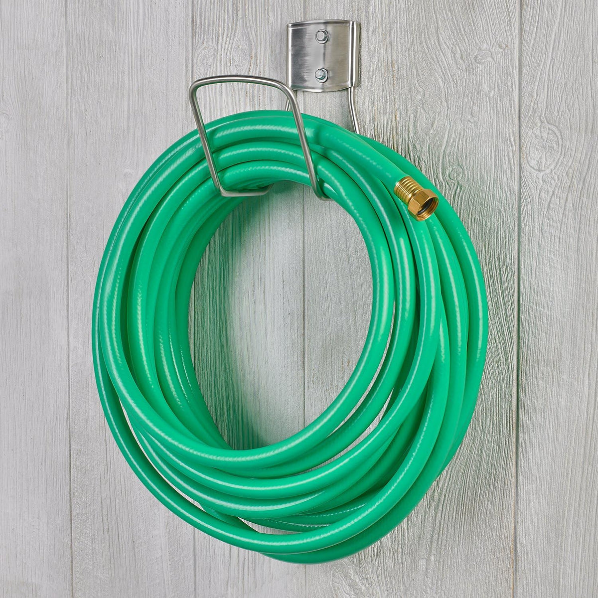 Liberty Garden 681 Hose Hanger, Holds 125-Feet of 5/8-Inch Hose - Stainless Steel