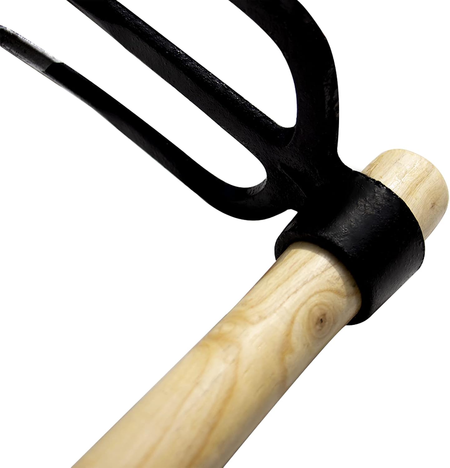 55-Inch Pure Solid Wood Replacement Handle for Garden Hoe Digging Spading, Surface Coated with Protective Paint, Clear Finish, Convenient and Durable (Spade & Fork Head Not Included)