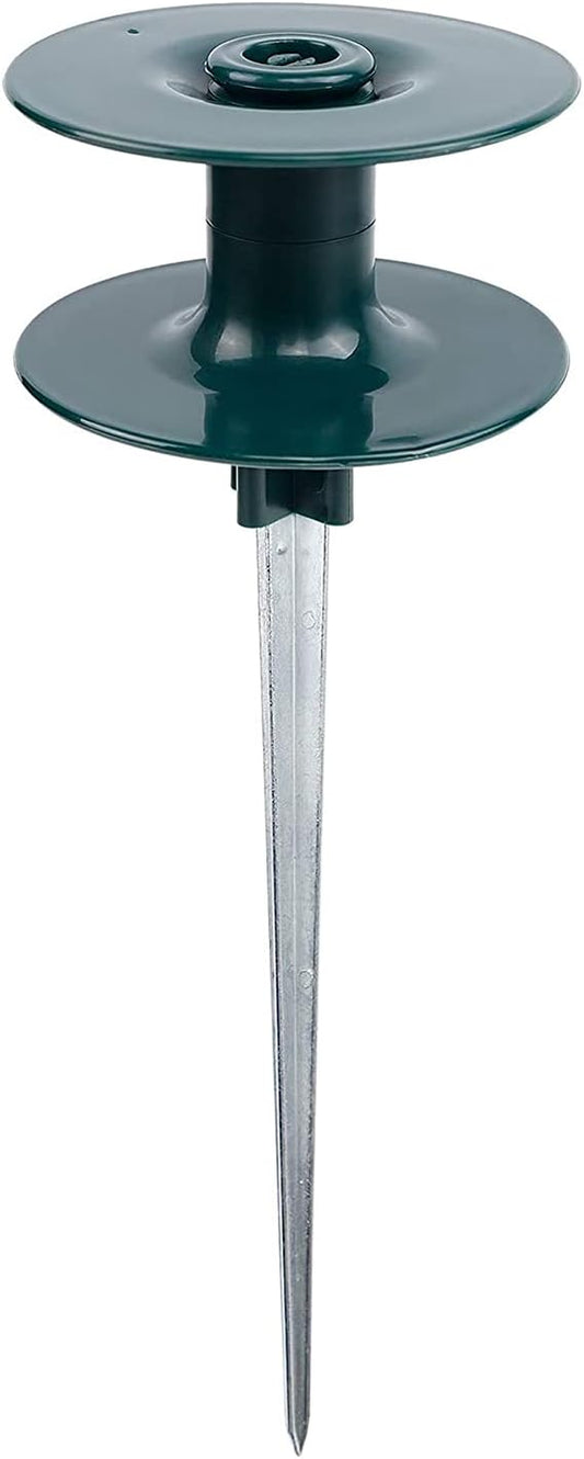 Hose Guide Spikes, 4 Pack Hose Guide on Zinc Spike Garden Hose Guide Spike Orbit Garden Hose Guide with Metal Spike Water Hoses Spike for Plant Protection Yard Garden