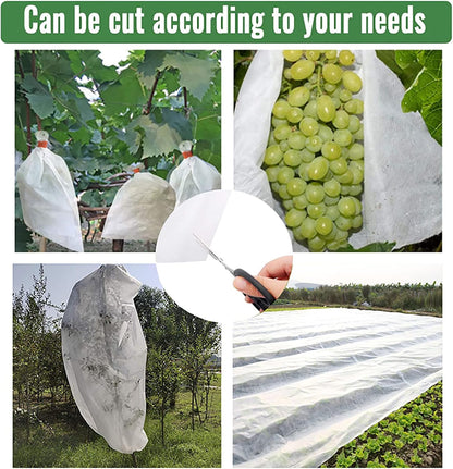 Plant Covers Freeze Protection 10FTX30FT Fabric Plant Blanket Floating Row Cover for Cold Weather Reusable Garden Plant Covers for Winter Frost Protection Sun Pest Protection