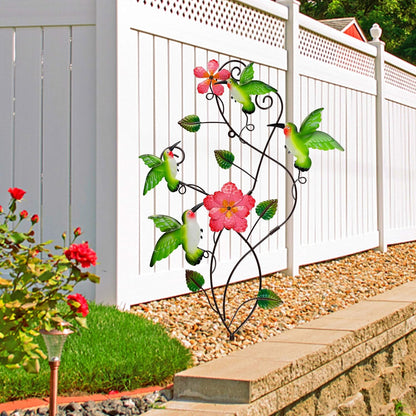 28 Inch Butterfly Garden Stake Decor Metal Wall Art Decoration, Mothers Day Ideal Gifts for Mom, Yard Outdoor Ornaments