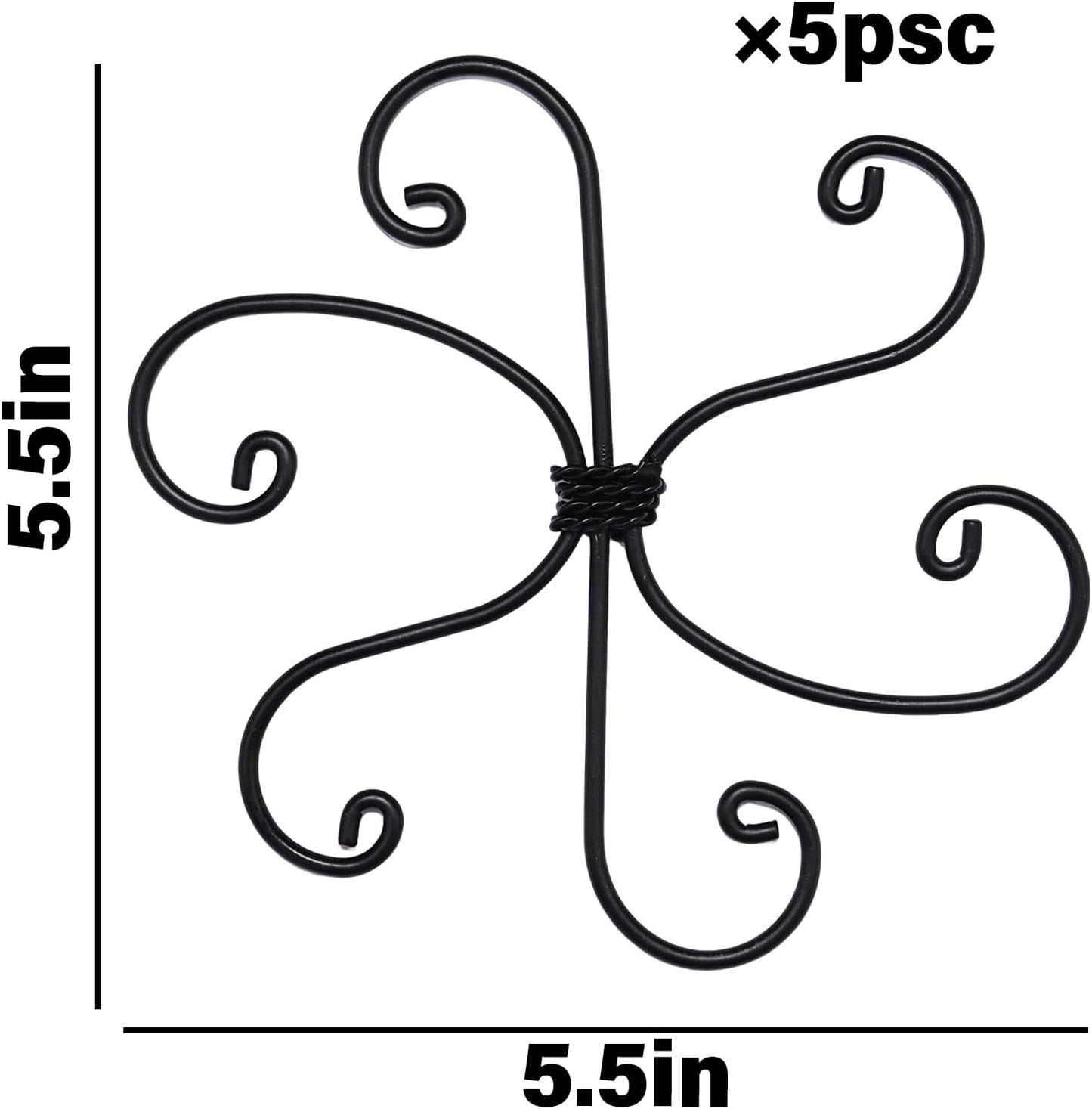 5PCS Monstera Plant Support Hook - 4.1 * 4.4IN Stem Holder
