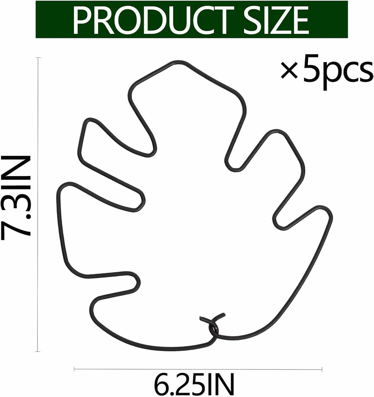 5PCS Monstera Plant Support Hook - 4.1 * 4.4IN Stem Holder