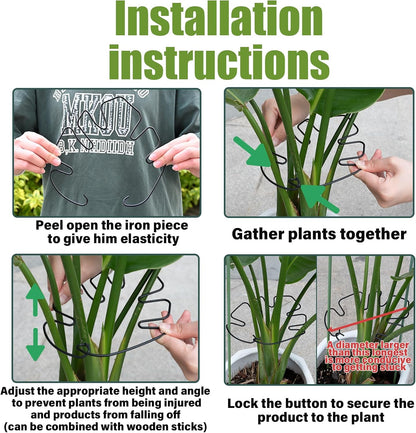 5PCS Monstera Plant Support Hook - 4.1 * 4.4IN Stem Holder