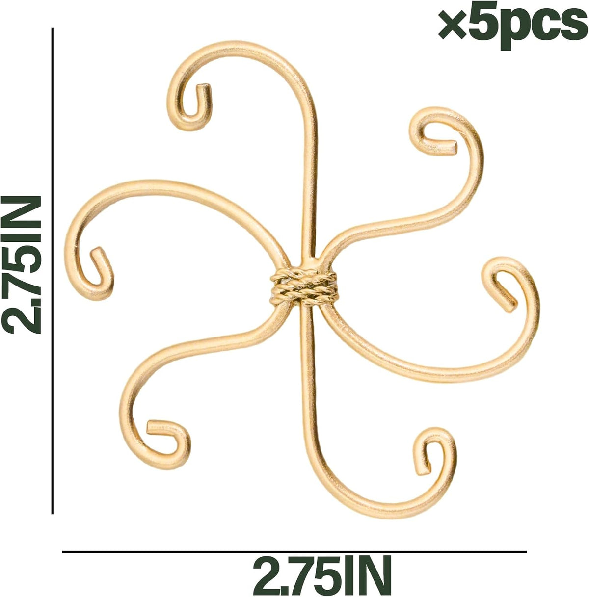 5PCS Monstera Plant Support Hook - 4.1 * 4.4IN Stem Holder