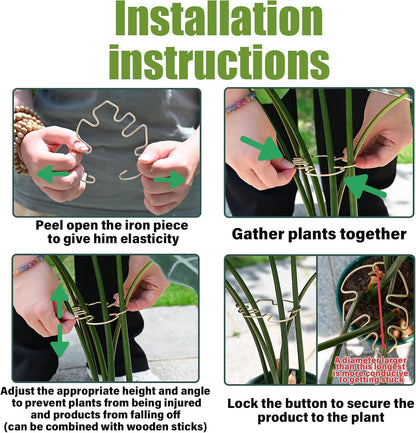 5PCS Monstera Plant Support Hook - 4.1 * 4.4IN Stem Holder