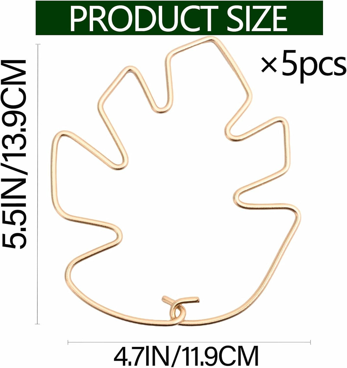 5PCS Monstera Plant Support Hook - 4.1 * 4.4IN Stem Holder