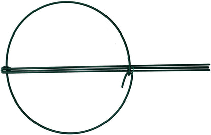 10 Pack 10" Wide x 16" High Peony Cage Rings Garden Plant Support Brace Round Metal Plant Stakes Rings, Strong Large Garden Supports for Flowers, Peonies, Rose, Lily