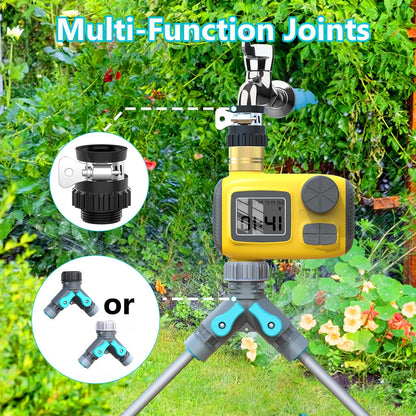 100FT Drip Irrigation System Kit with Water Timer for Garden