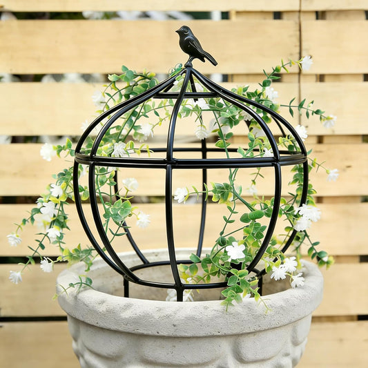 Sturdy Metal Garden Obelisk Trellis, 11.5"x11.5"x18" Plant Support