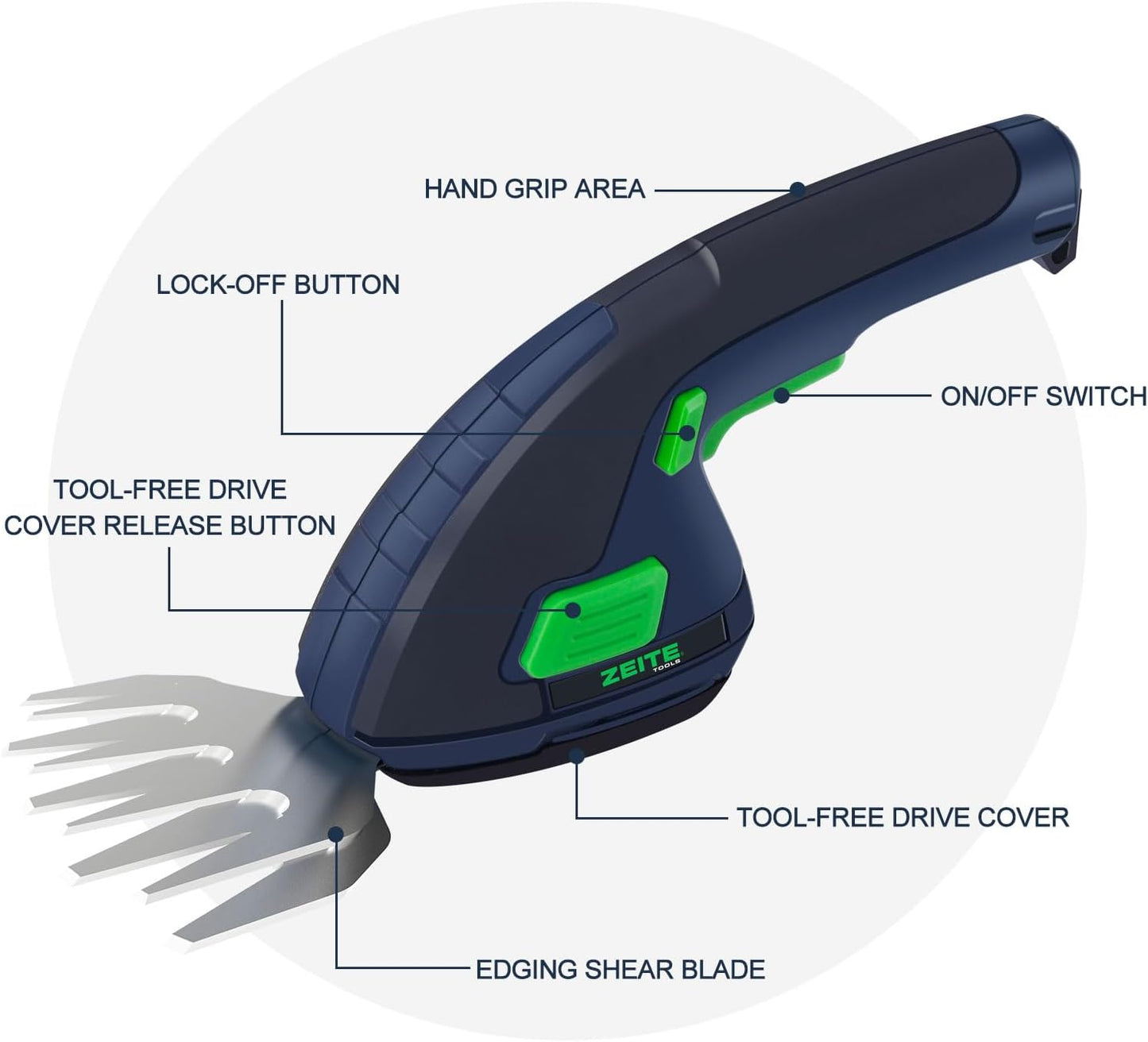 7.2V Grass Shear & Shrubbery Trimmer